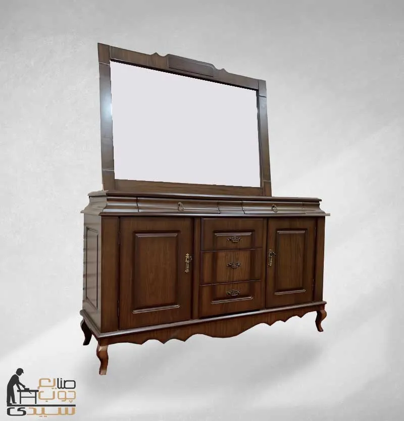 آینه کنسول چوبی