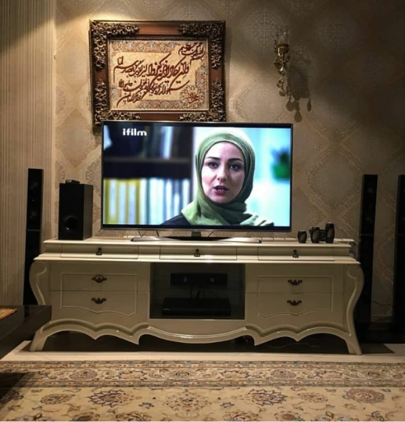 میز ال سی دی بغل خمره روکشی 150