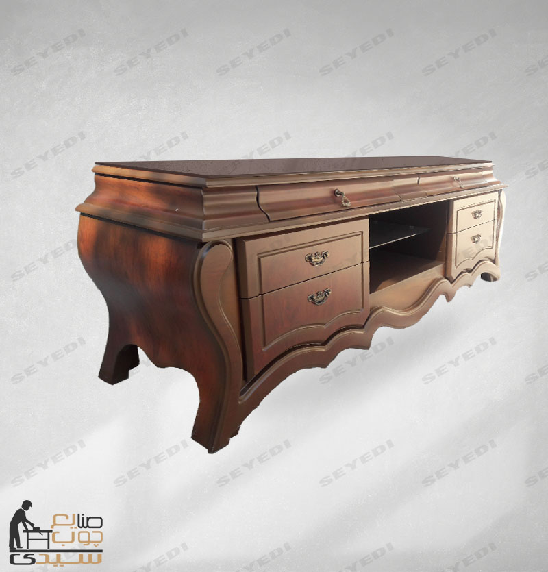 میز ال سی دی بغل خمره روکشی 150