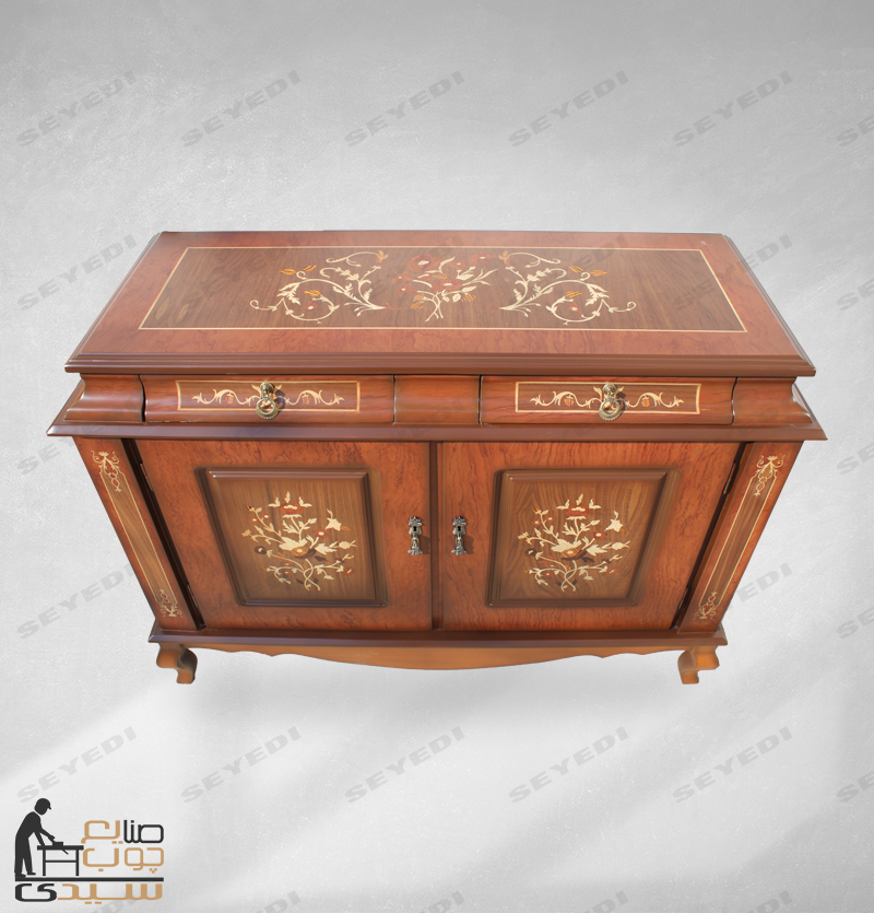 آینه و کنسول دو درب ناودانی