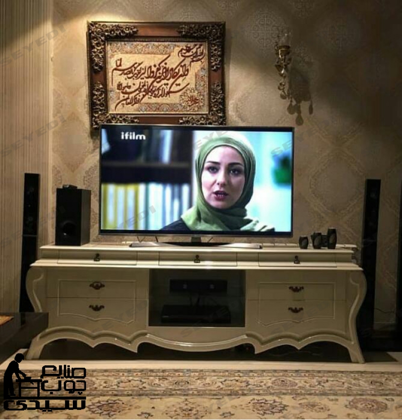 میز ال سی دی بغل خمره روکشی 150